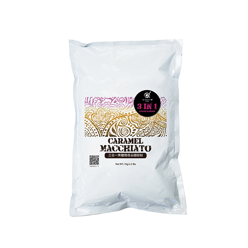 三合一焦糖瑪奇朵咖啡粉包裝